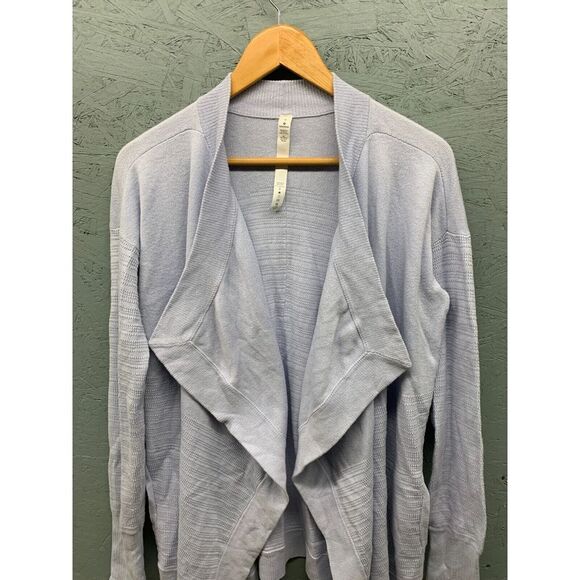Lululemon Find Your Calm Wrap Size 6 Light Purple Silk Blend Cardigan - Picture 2 of 14
